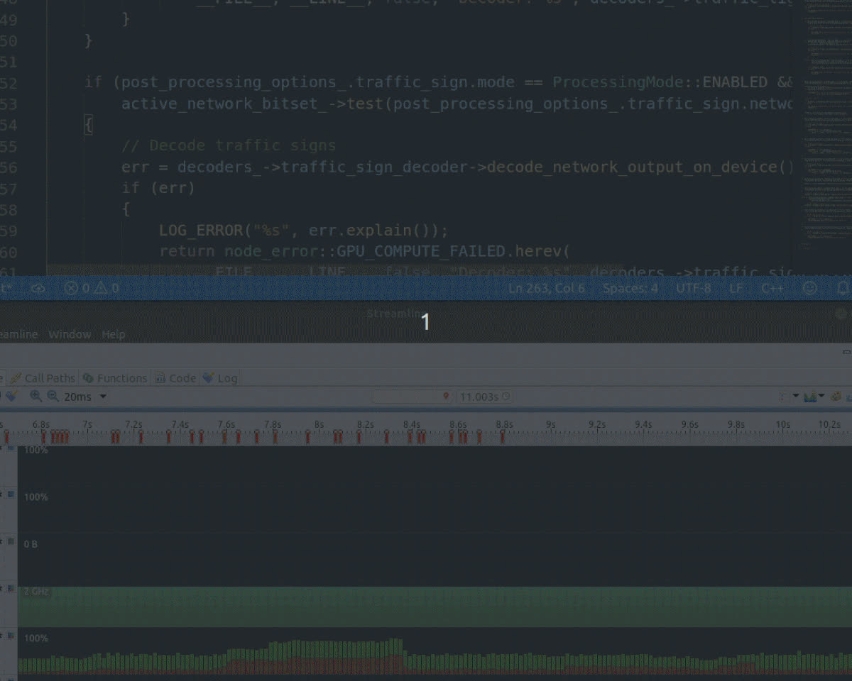 Tesla's published view of low-latency vehicle code and hardware integration