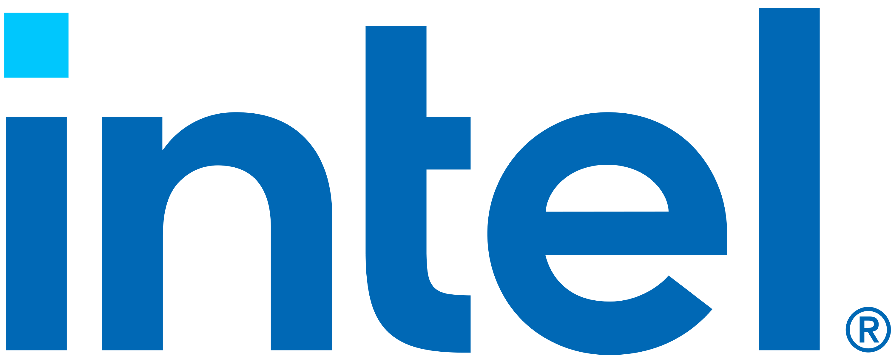 Intel Press Hub가 편집 보도용으로 배포한 공식 Intel 로고